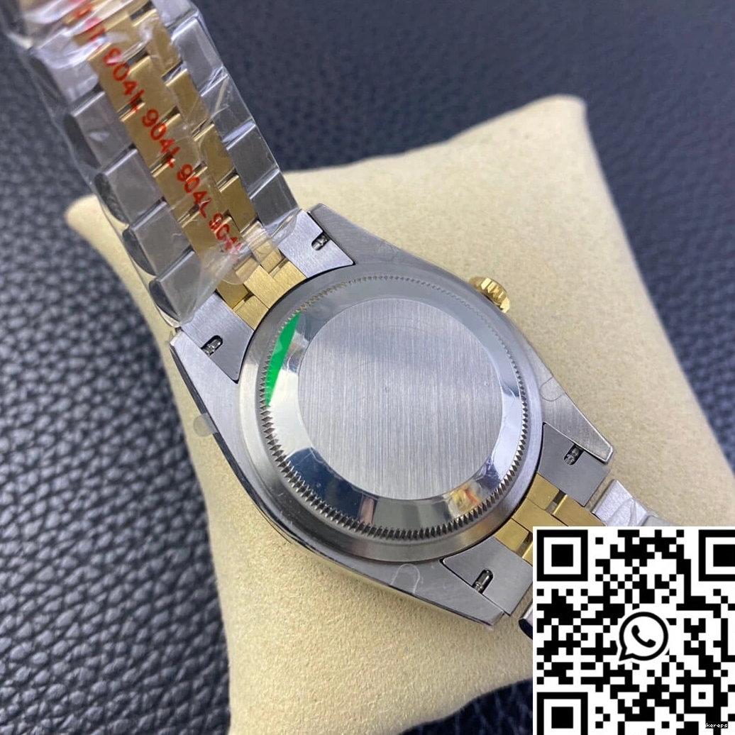 Pattern Rolex Factory EW Datejust Silver M126231-0031 Palm Dial Leaf 0112